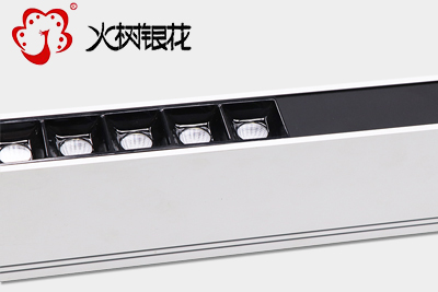 火樹銀花照明極簡設(shè)計無限延長拼接鋁合金聚光led辦公吊線燈 ds38