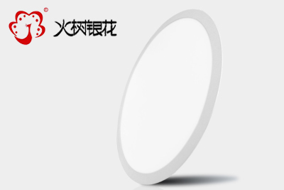 火樹銀花圓形側(cè)發(fā)光平板燈暗裝彈簧扣入超薄圓形led面板燈 Φ300-600